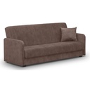 PORTO Klappsofa aus braunem Samt