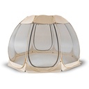 CAMA Pavilion 354 cm Gartenpavillon Beige/Schwarz