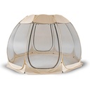 CAMA Pavilion 395 cm Gartenpavillon Beige/Schwarz