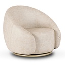 GIULIO Drehbarer Lounge-Sessel in Beige