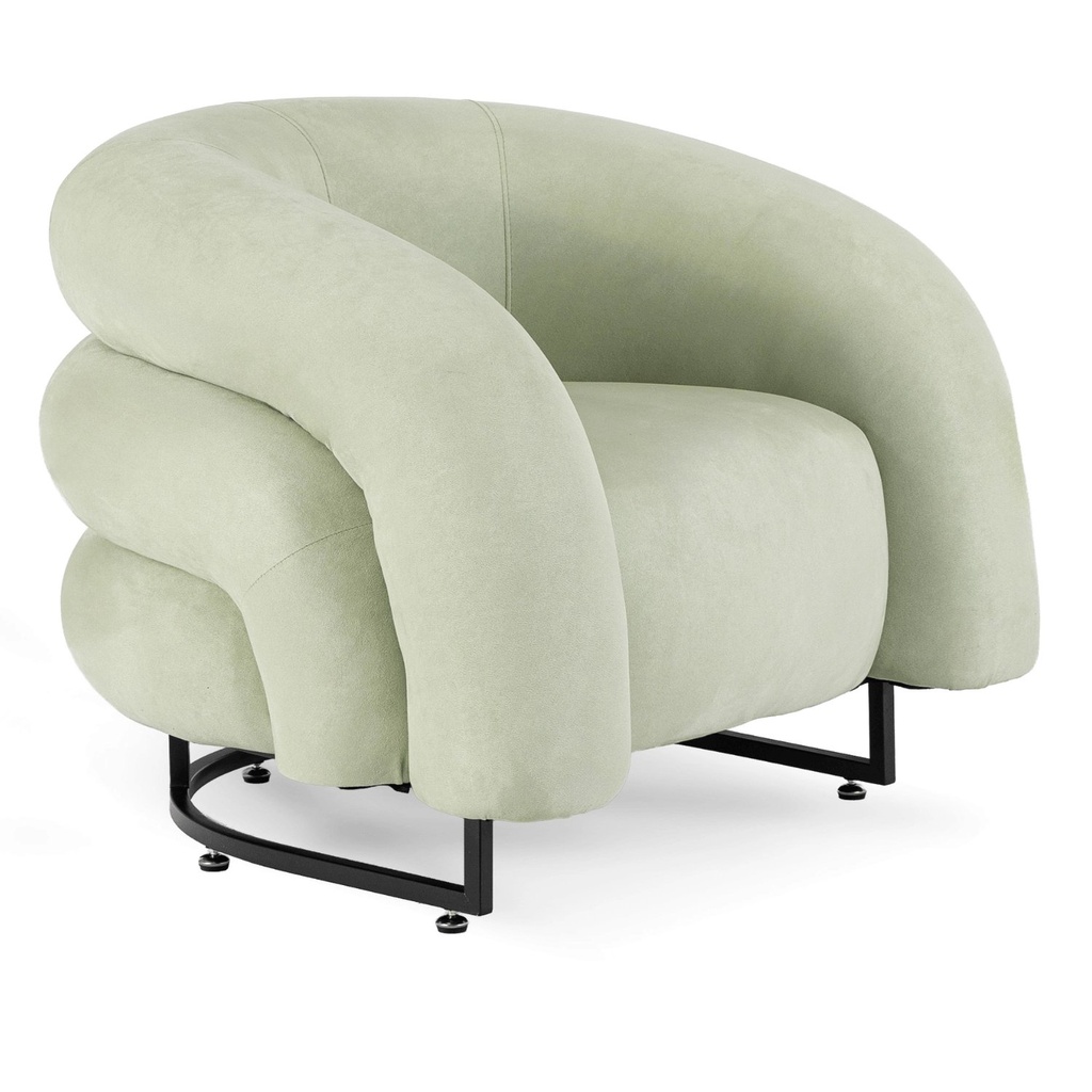 [ME.CARMINE/MI/V/FW] CARMINE Mint Velours Lounge Chair