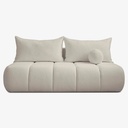 SARIA Cremefarbenes Bouclé-Klappsofa