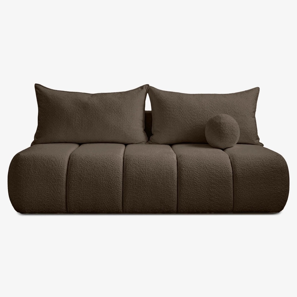 SARIA Mocca Boucle Klappsofa