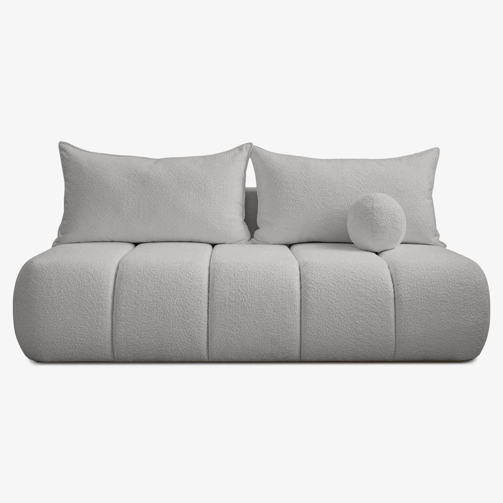 [COM.CLOUD/ANTHOLOGY15/SOF] SARIA Graues Bouclé-Klappsofa