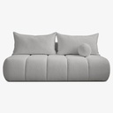 SARIA Graues Bouclé-Klappsofa