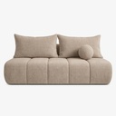 SARIA Beigefarbenes Chenille-Klappsofa