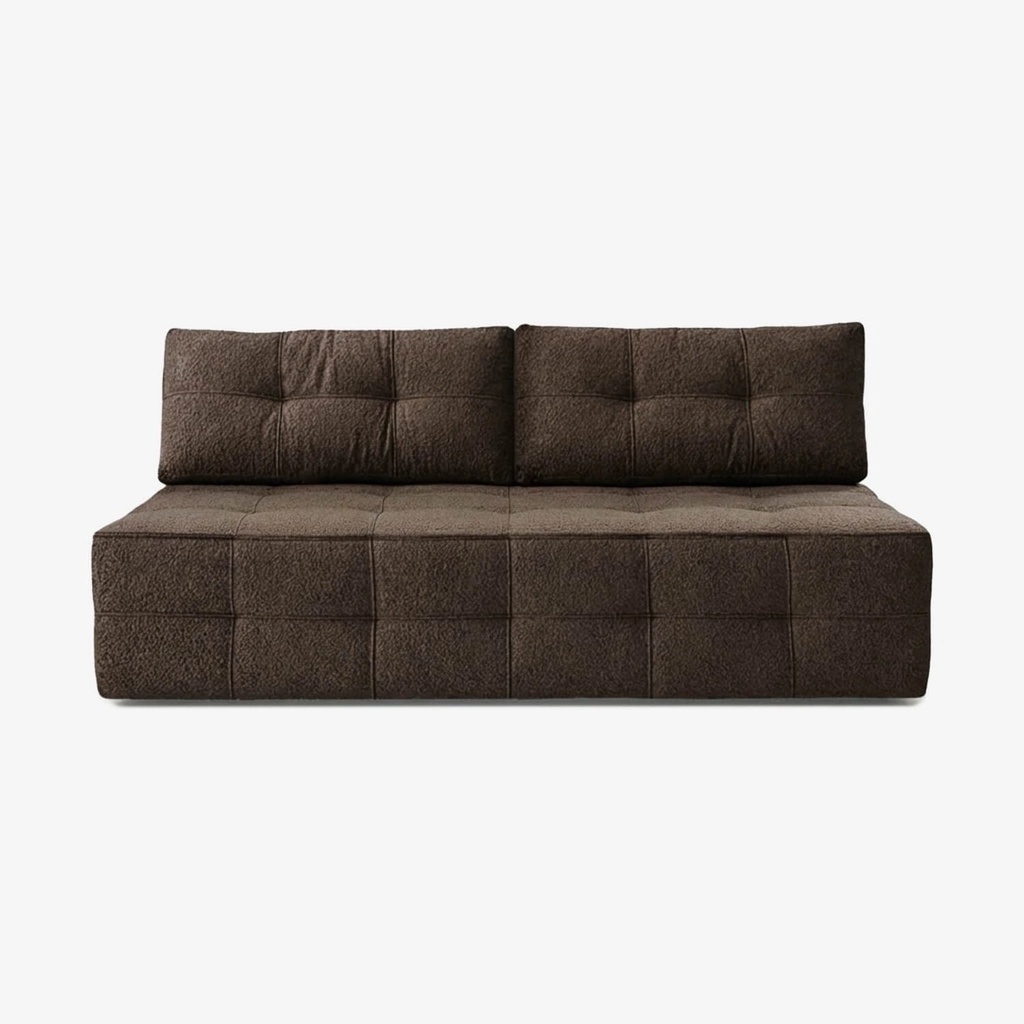 MORANA Mocca Boucle Klappsofa