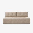 Beigefarbenes Chenille-Klappsofa MORANA