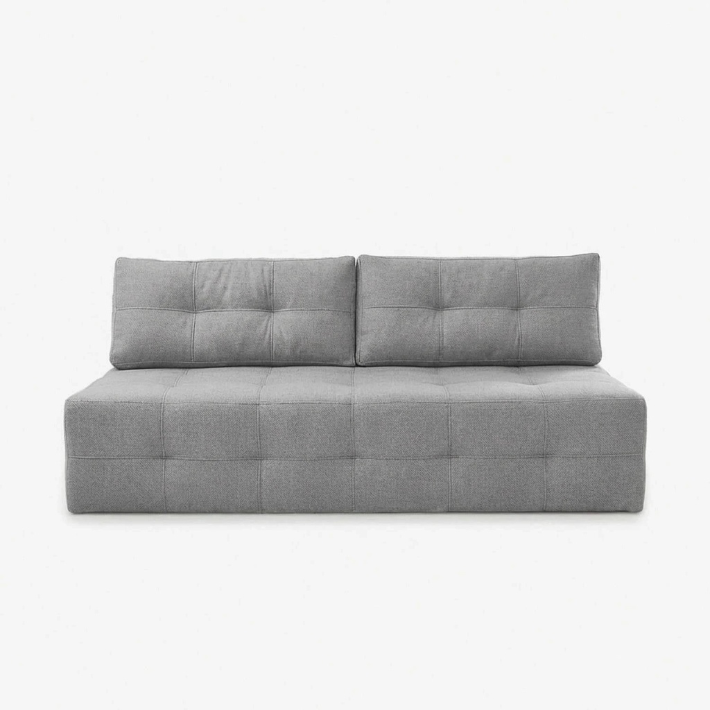 MORANA Graues Chenille-Klappsofa
