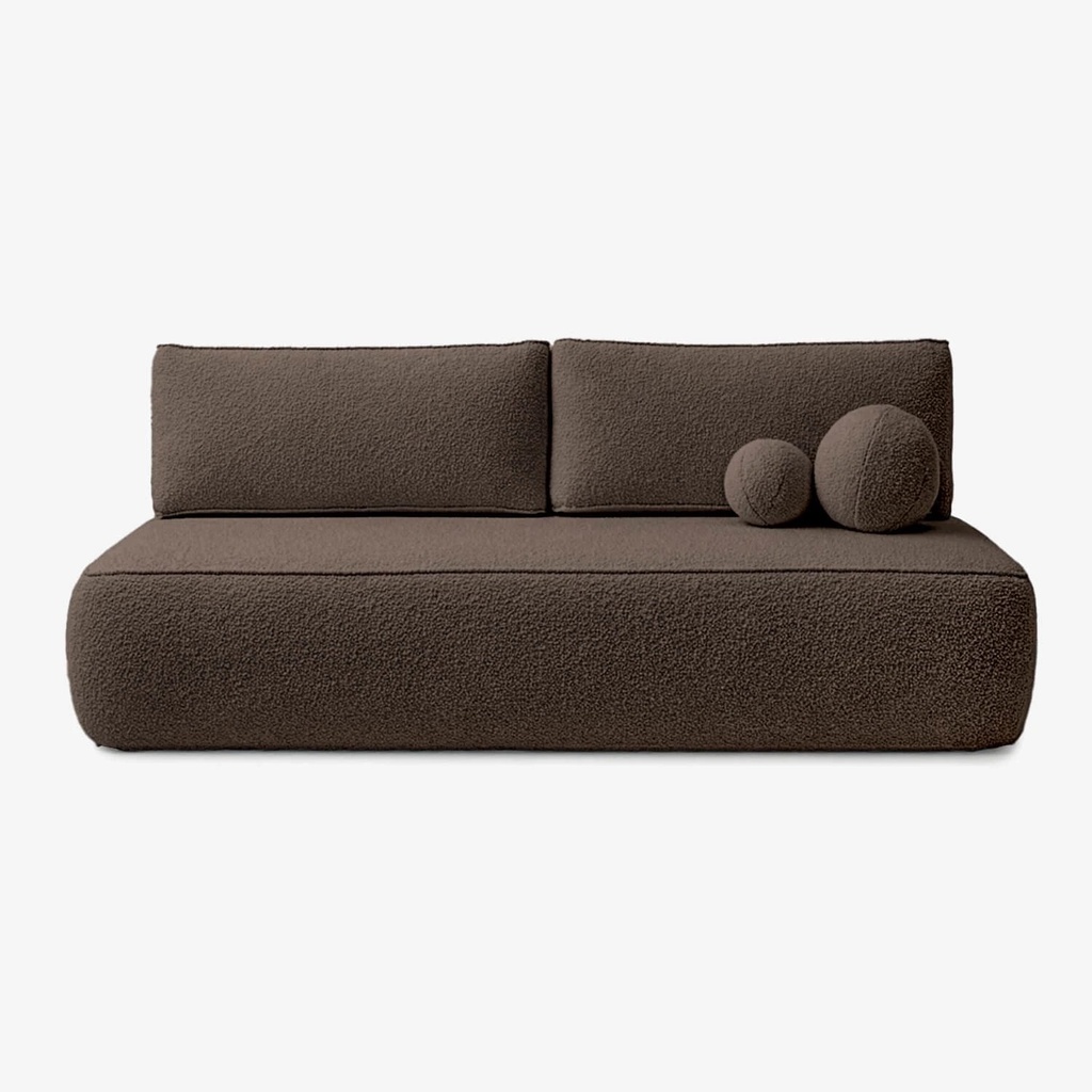 ARVETO Mocca Boucle Klappsofa