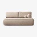 ARVETO Beige Chenille Klappsofa