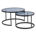 CARRERA MAX Couchtisch-Set Grau/Schwarz