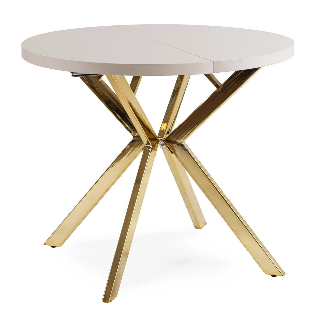 LUKAS ausziehbarer Tisch 100-250 cm Kaschmir/Gold