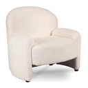 MASSIMO Cremefarbener Bouclé-Loungesessel