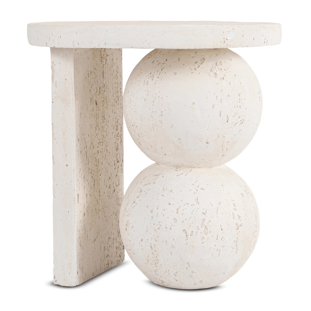 [ME.RICO/KR-BZ/MGO/L] RICO Tisch 45,5 cm Creme/Modern Beige