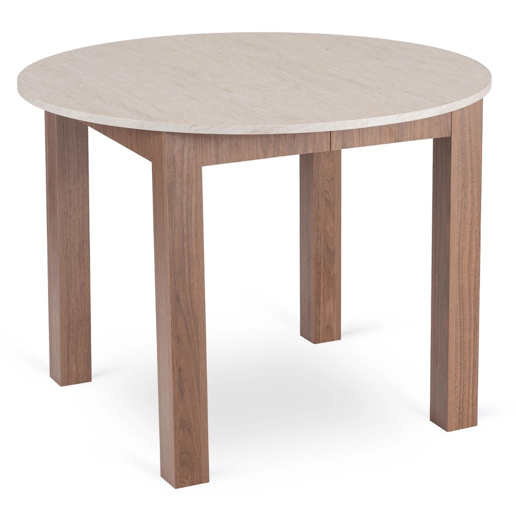JAMES ausziehbarer Tisch 103-223 cm Travertin/Walnuss Schön