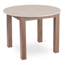 HARRY ausziehbarer Tisch 102-142 cm Travertin/Walnuss Schön