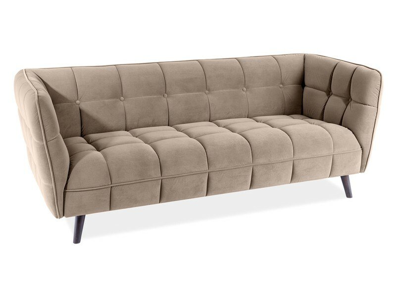 [CASTELLO3V40] Castello Velvet 3 Sofa