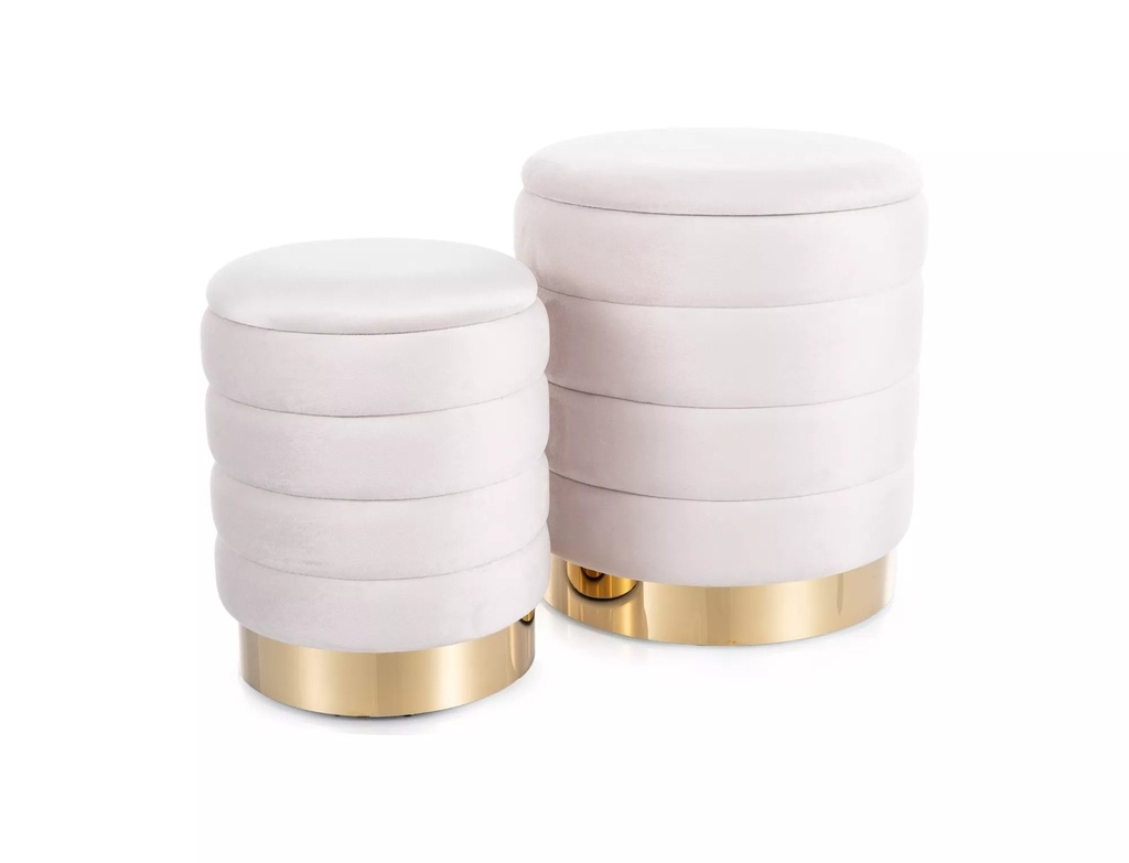 Britta Velvet Pouffe (Set)