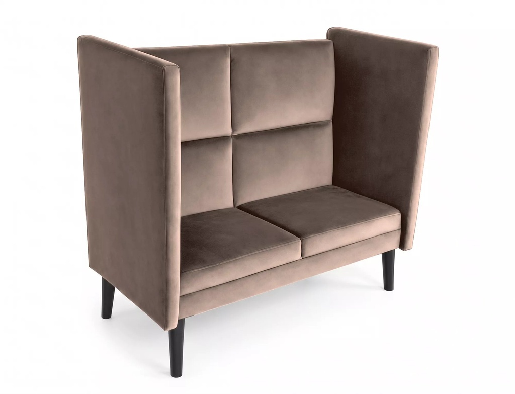 [LOTOS2V40W] Clubsofa Lotos 2 aus Samt
